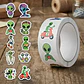 Extraterrestres - Set 500 Stickers / Rollo De Pegatinas - Miniatura 3