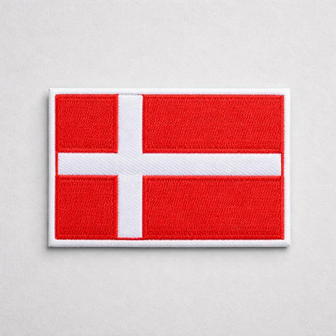 Parches Para Ropa - Bandera De Dinamarca / Termoadhesivo