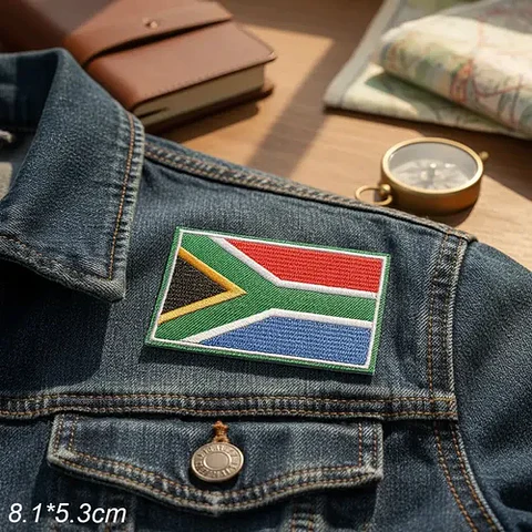Parches Para Ropa - Bandera De Sudáfrica / Termoadhesivo