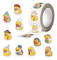 Patitos - Set 500 Stickers / Rollo De Pegatinas - Miniatura 1