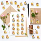 Patitos - Set 500 Stickers / Rollo De Pegatinas - Miniatura 3