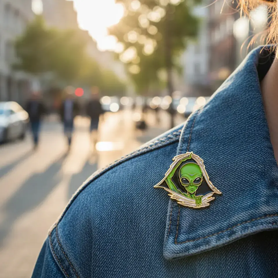 Pins De I Love Aliens / El Marciano / Pines Metálico 2