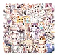 50 Stickers De Gatos Michi Mininos - Etiquetas Autoadhesivas - Miniatura 1