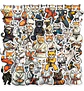 50 Stickers Gato Luchador  - Etiquetas Autoadhesivas - Miniatura 2