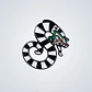 Pins Del Gusano De Arena / Beetlejuice / Pines Metálicos - Miniatura 1