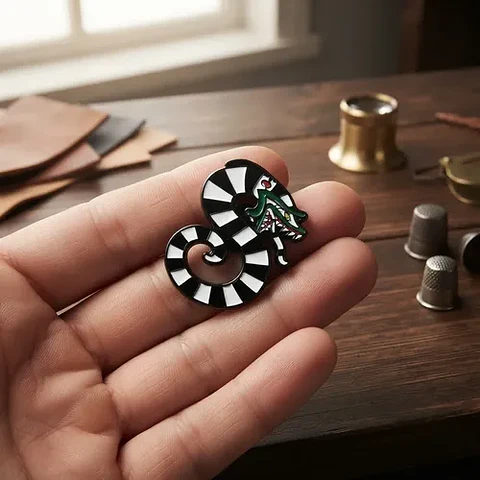 Pins Del Gusano De Arena / Beetlejuice / Pines Metálicos