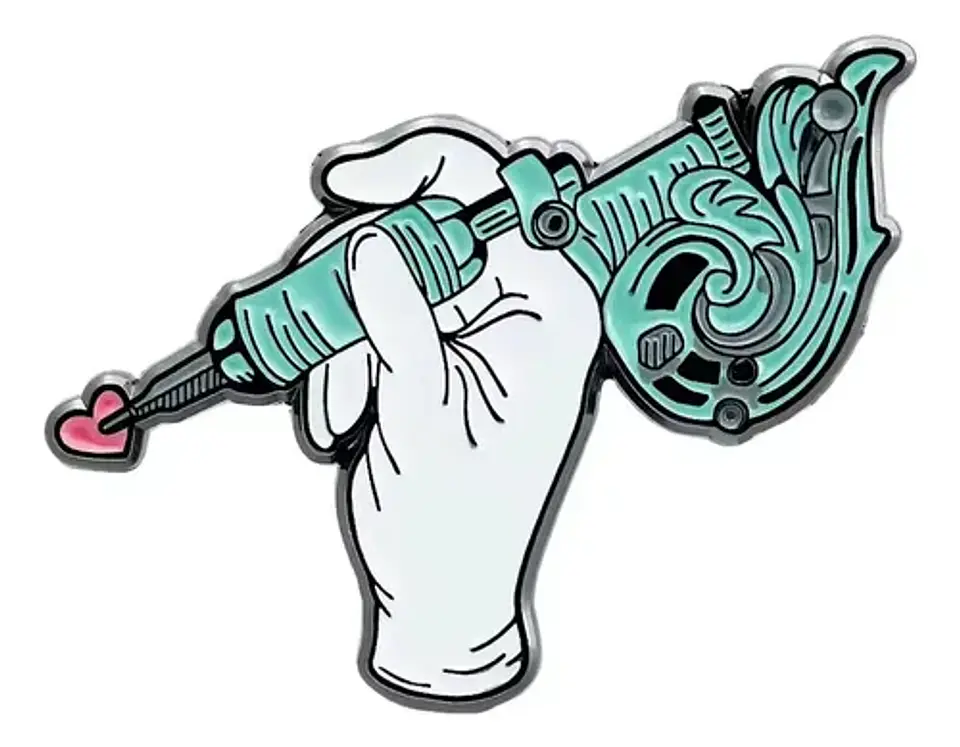 Pins De I Love Tattoo / Tattoo / (pines) Broche Metálicos 1