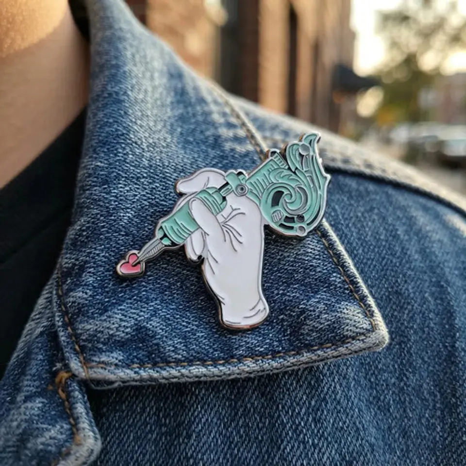 Pins De I Love Tattoo / Tattoo / (pines) Broche Metálicos 2