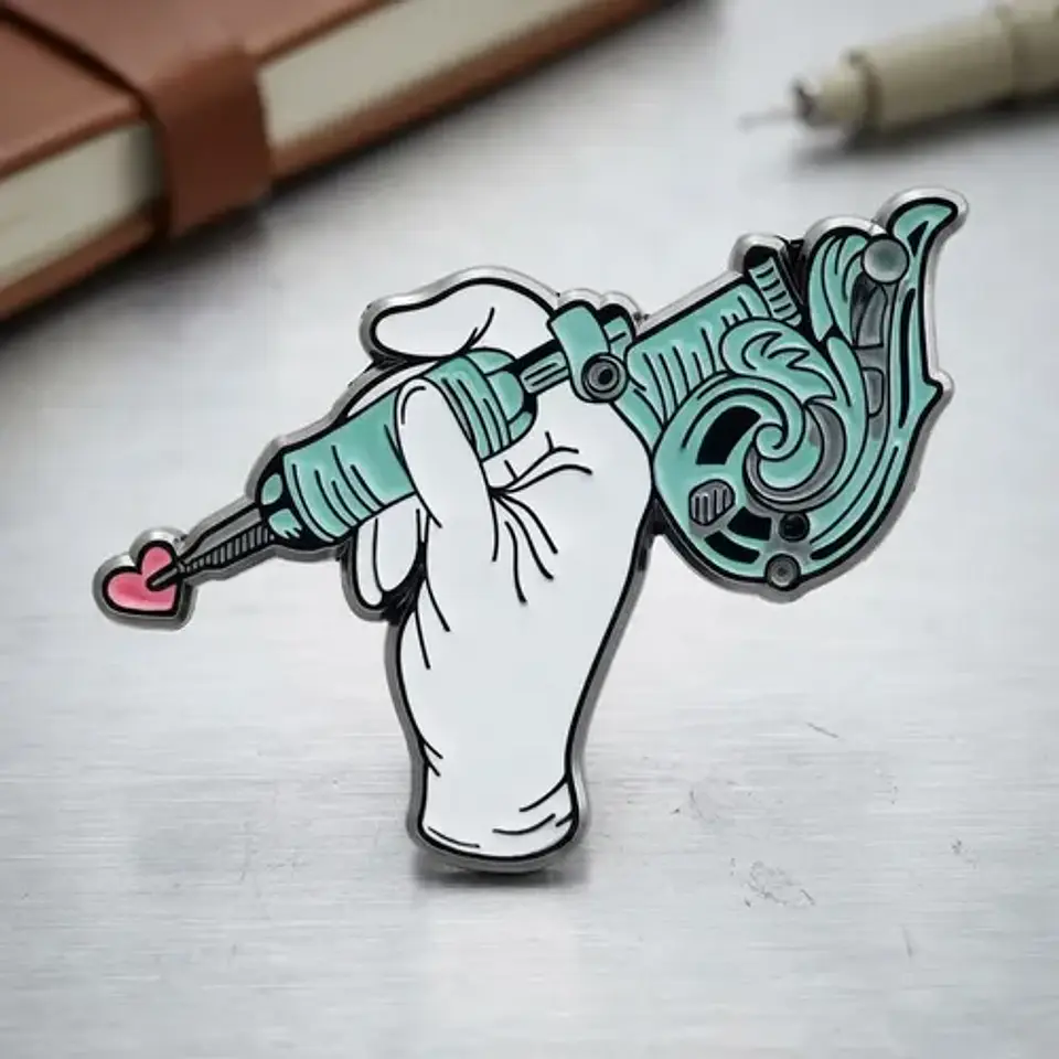 Pins De I Love Tattoo / Tattoo / (pines) Broche Metálicos 3