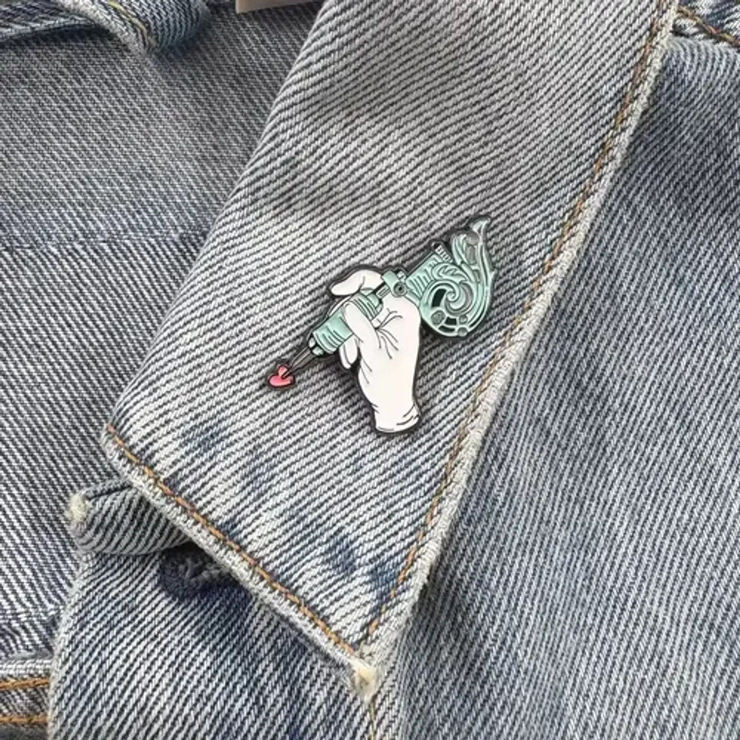 Pins De I Love Tattoo / Tattoo / (pines) Broche Metálicos 4