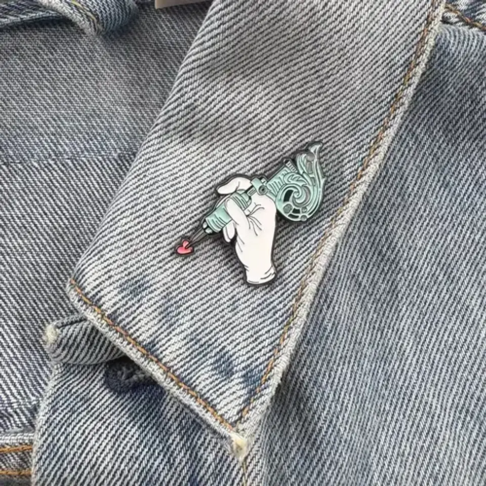 Pins De I Love Tattoo / Tattoo / (pines) Broche Metálicos 4