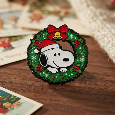 Pins De Snoopy En Navidad / Peanuts / Broche Metálico