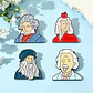 Pins De Grandes Maestros / Maestros / Broches Metálicos - Miniatura 3