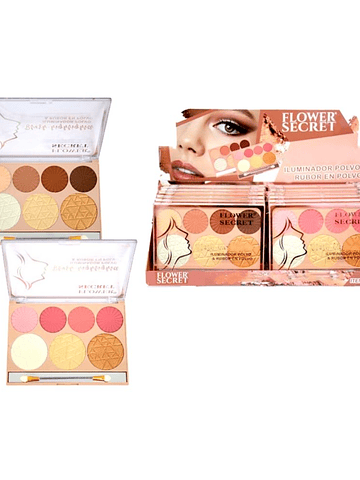 Paleta iluminadores y contorno Flower Secret 