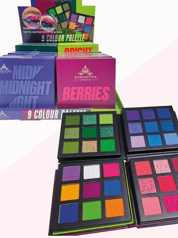 Paleta de Sombra x 9 colores Samantha