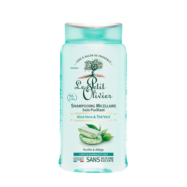 Shampoo Micelar Aloe & Té Verde - Cabello Normal a Graso