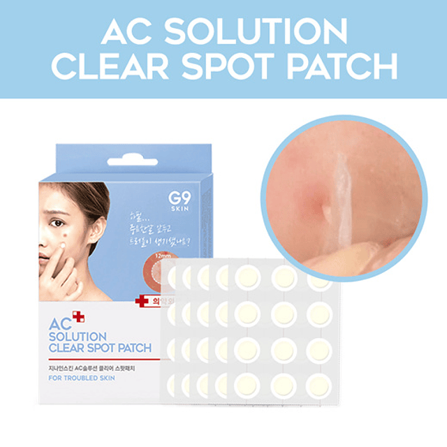 G9SKIN AC Solution Acne Clear Spot Patch Sachet (36 unidades)