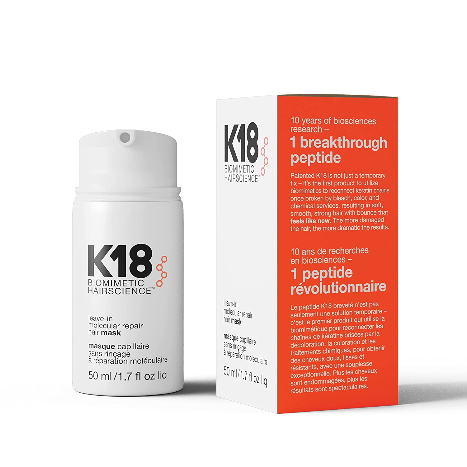 Máscara K18 Molecular Repair Hair Mask Reparación De 50ml