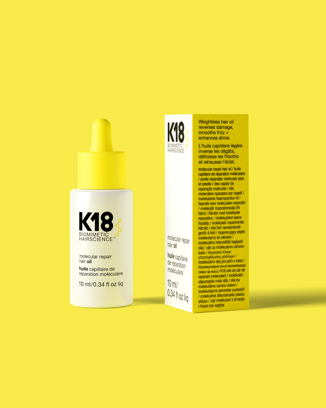 Aceite de Reparación Molecular K18 Versión Mini 10 ml