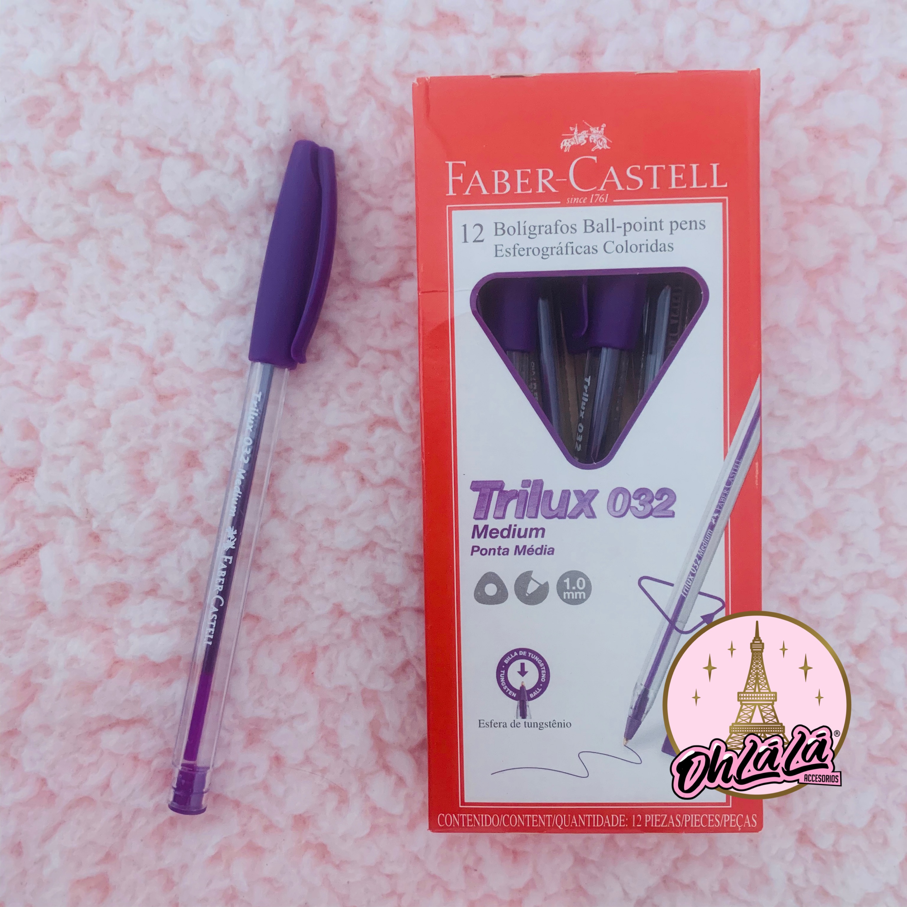 Lápiz pasta morado
