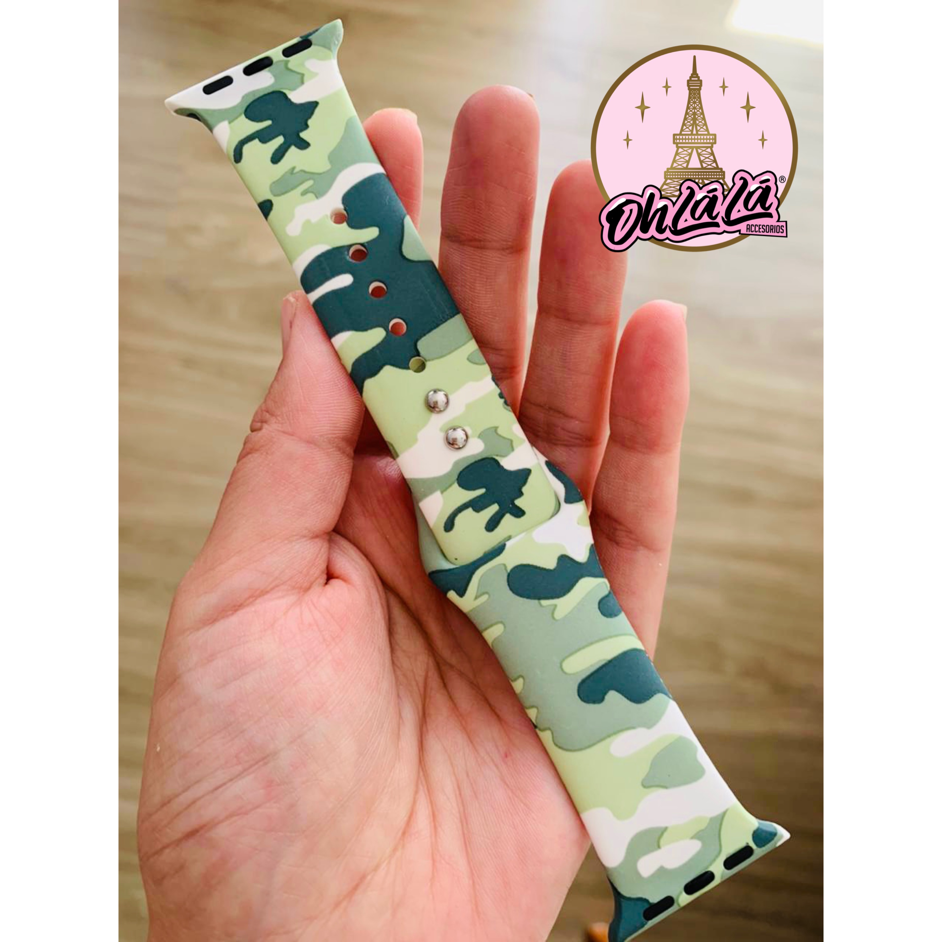 Correa camuflaje verde