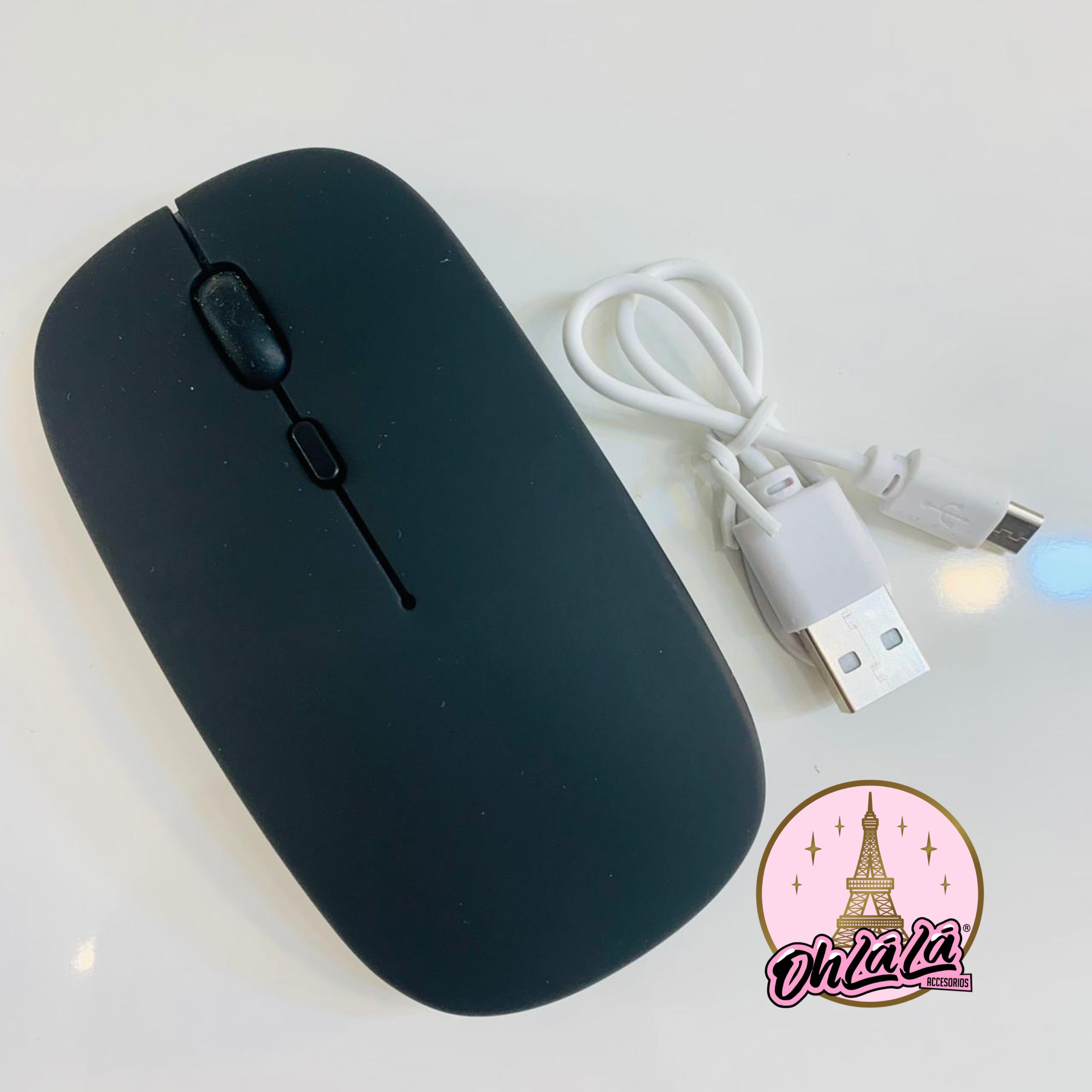 Mouse Logitech M190 Inalámbrico Negro/Gris 1000 DPI Óptico