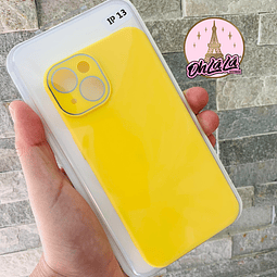 Carcasa iPhone 13 Amarilla Cam Protect