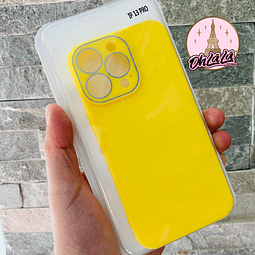 Carcasa iPhone 13 Pro Amarilla Cam Protect 