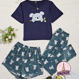 Pijama 3 piezas koala