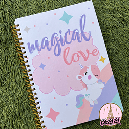  Libreta unicornio 🦄  magic love 