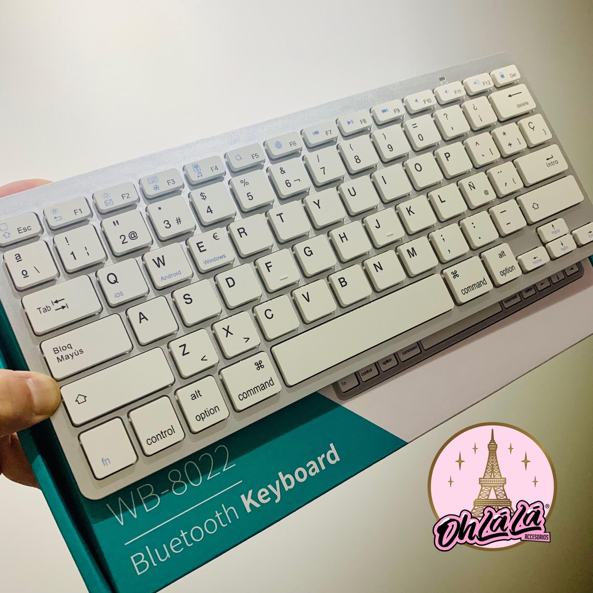 Teclado Bluetooth Gris