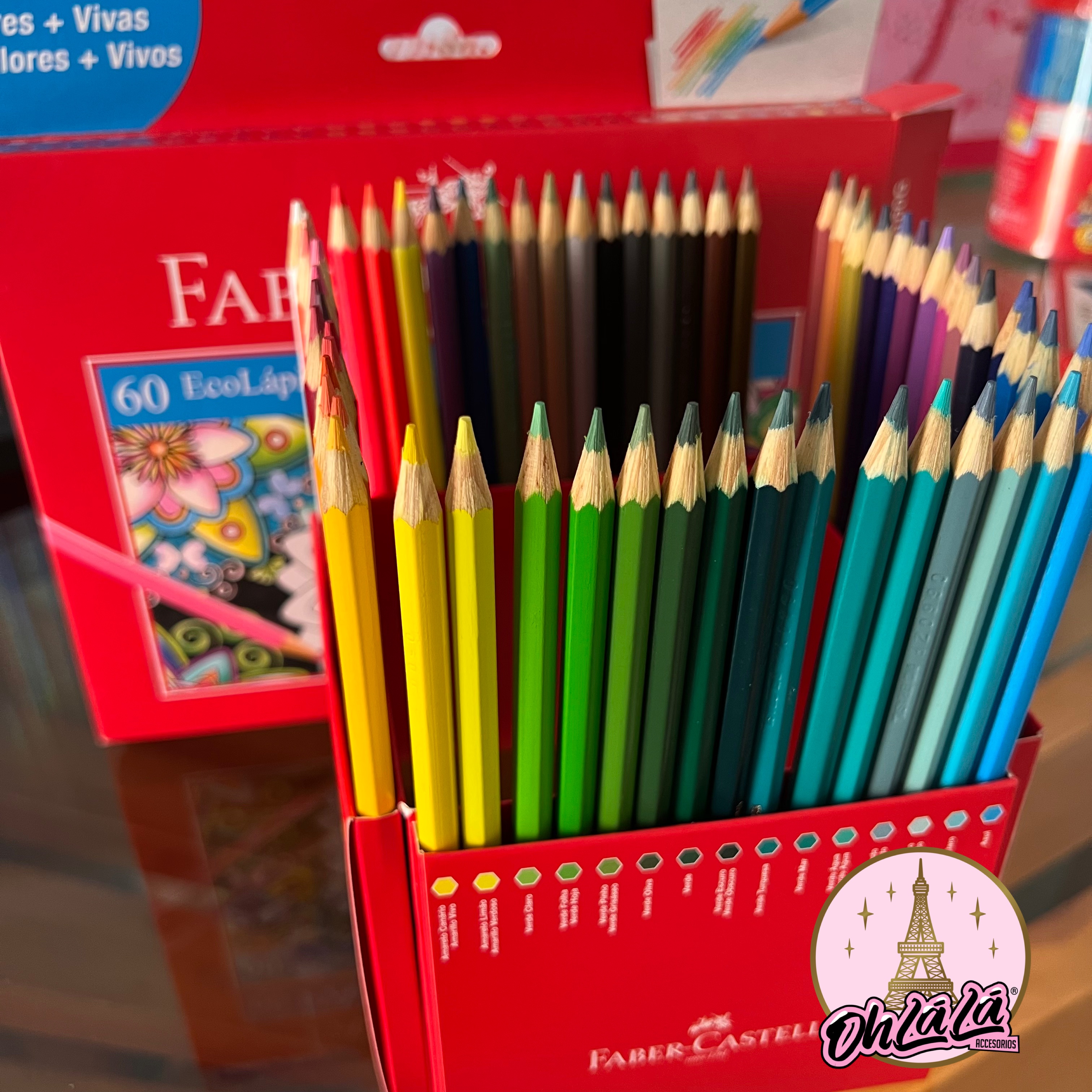 60 lápices de colores