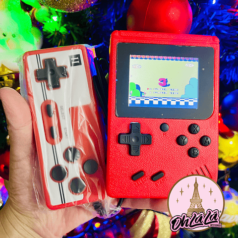 🕹Consola Retro roja 400 juegos 