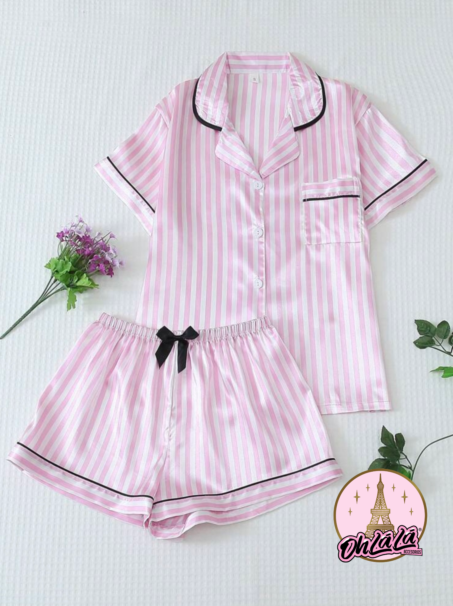 💞    Pijama rosado estilo VS 💞