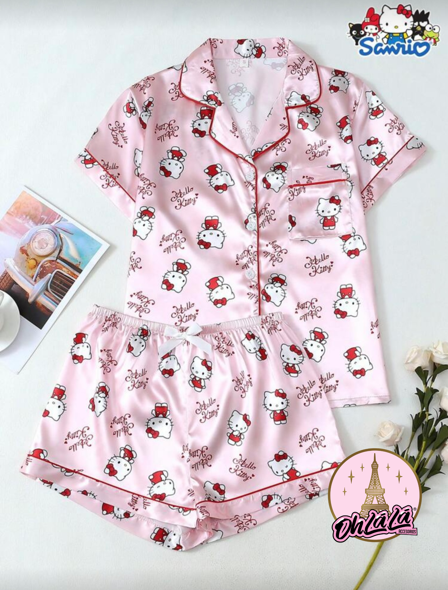 Pijama Verano Top Hello Kitty M263avhkc1