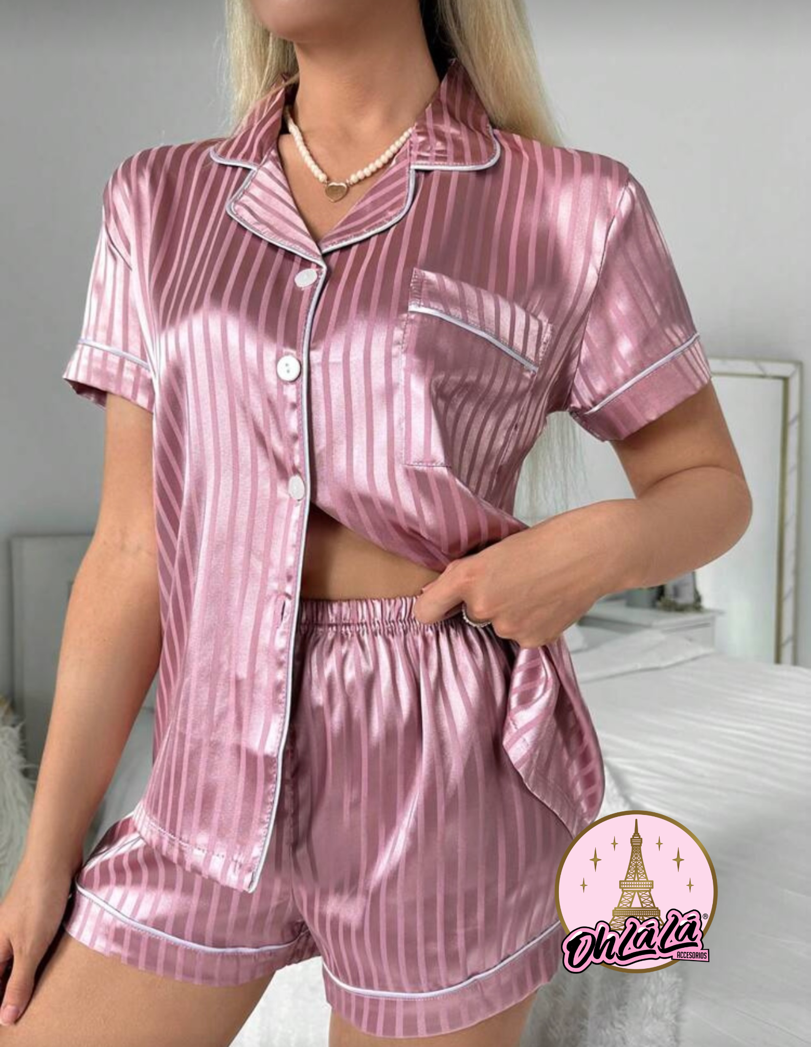 Pijama suavecito rosado osita niña