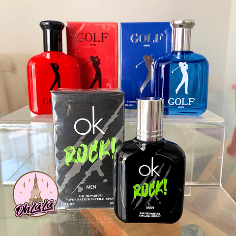 Set perfumes red/blue/ ok rock - men 