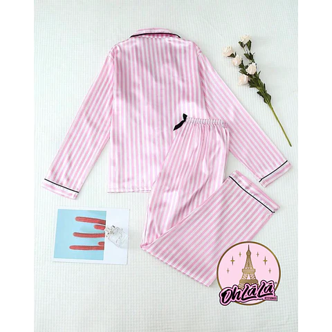 Pijama rosado rayas /  estilo VS 💕
