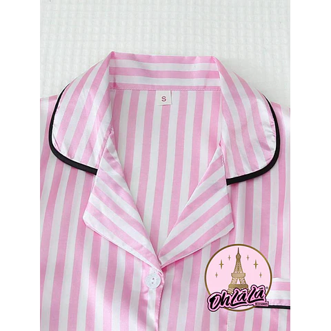 Pijama rosado rayas /  estilo VS 💕