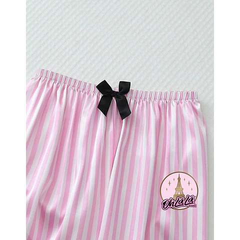 Pijama rosado rayas /  estilo VS 💕
