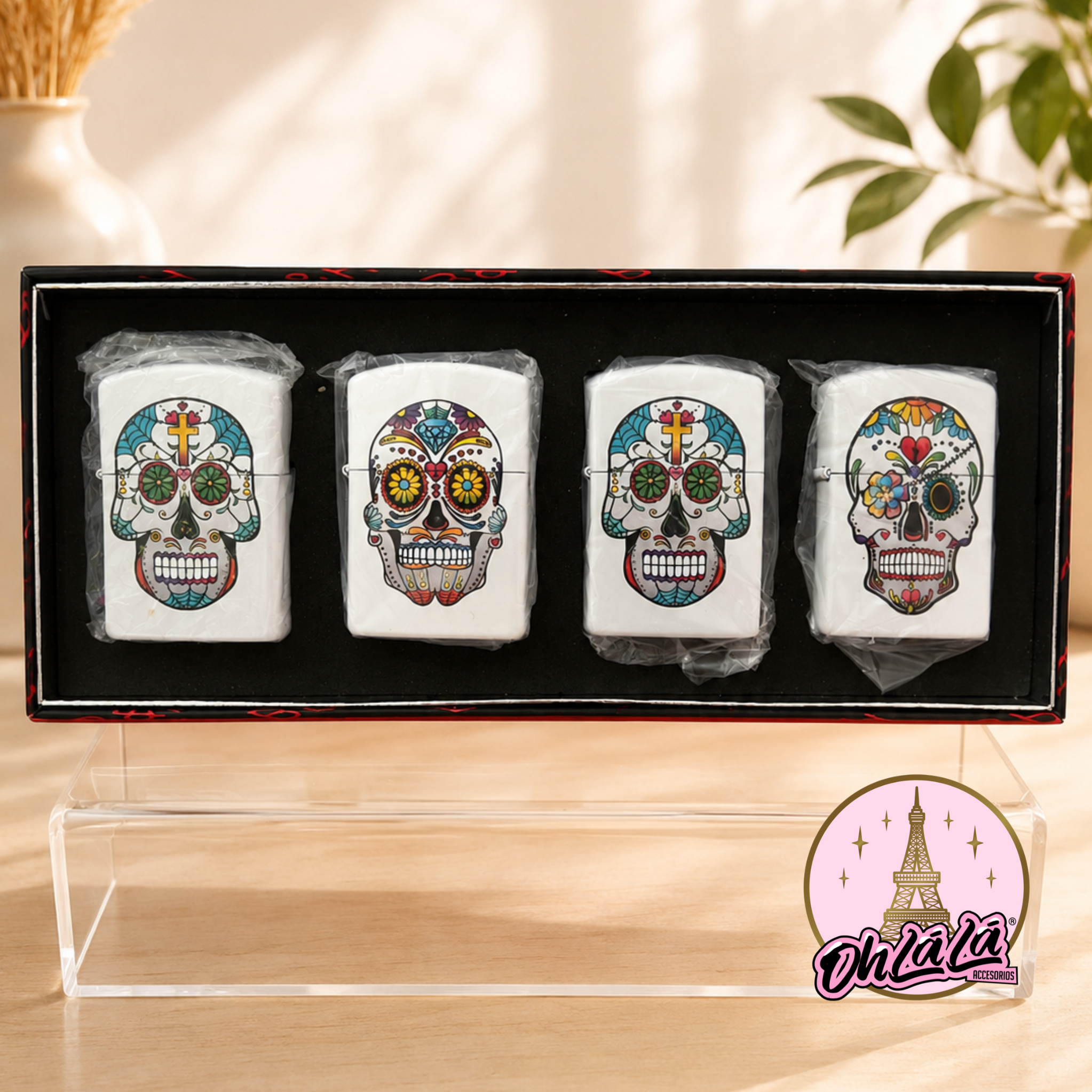 Set encendedores calavera 2