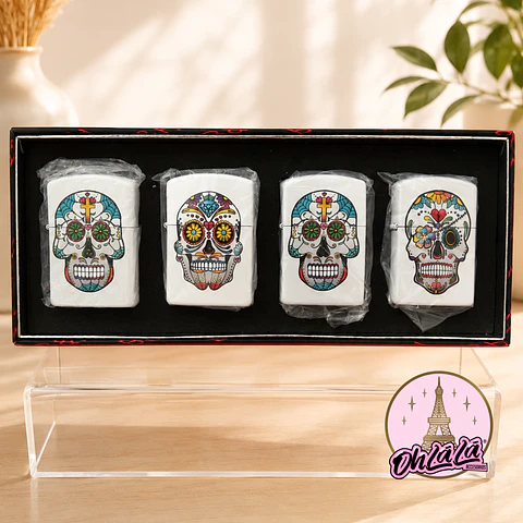 Set encendedores calavera 2
