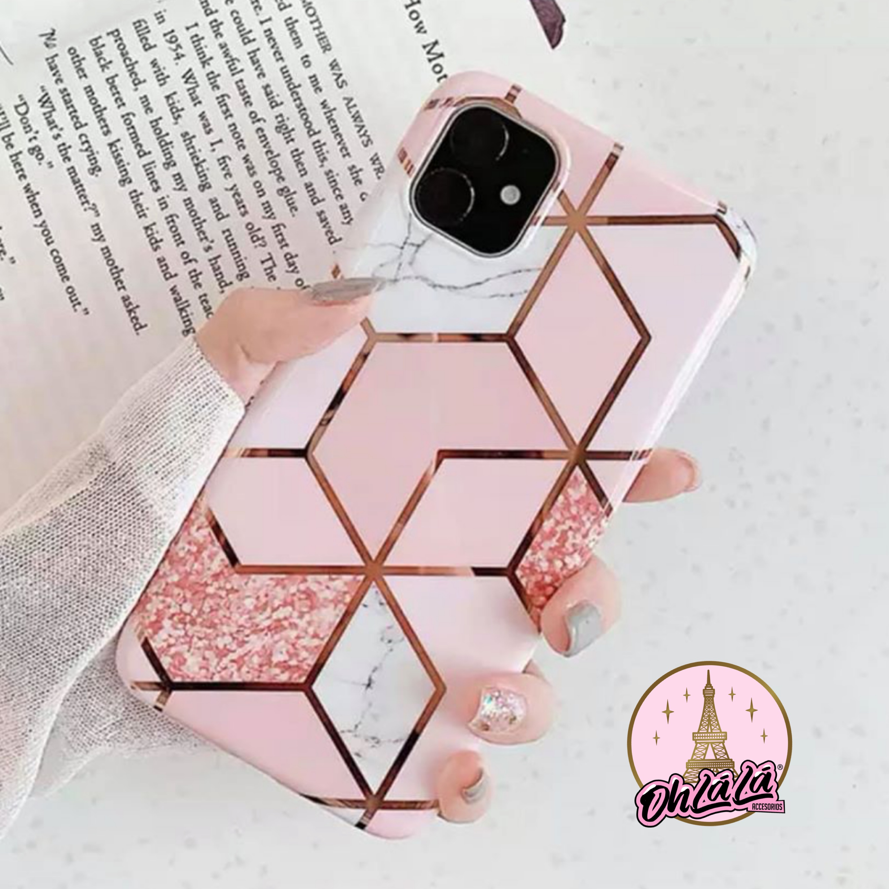 Carcasa Con Diseño Marmol Para iPhone 16