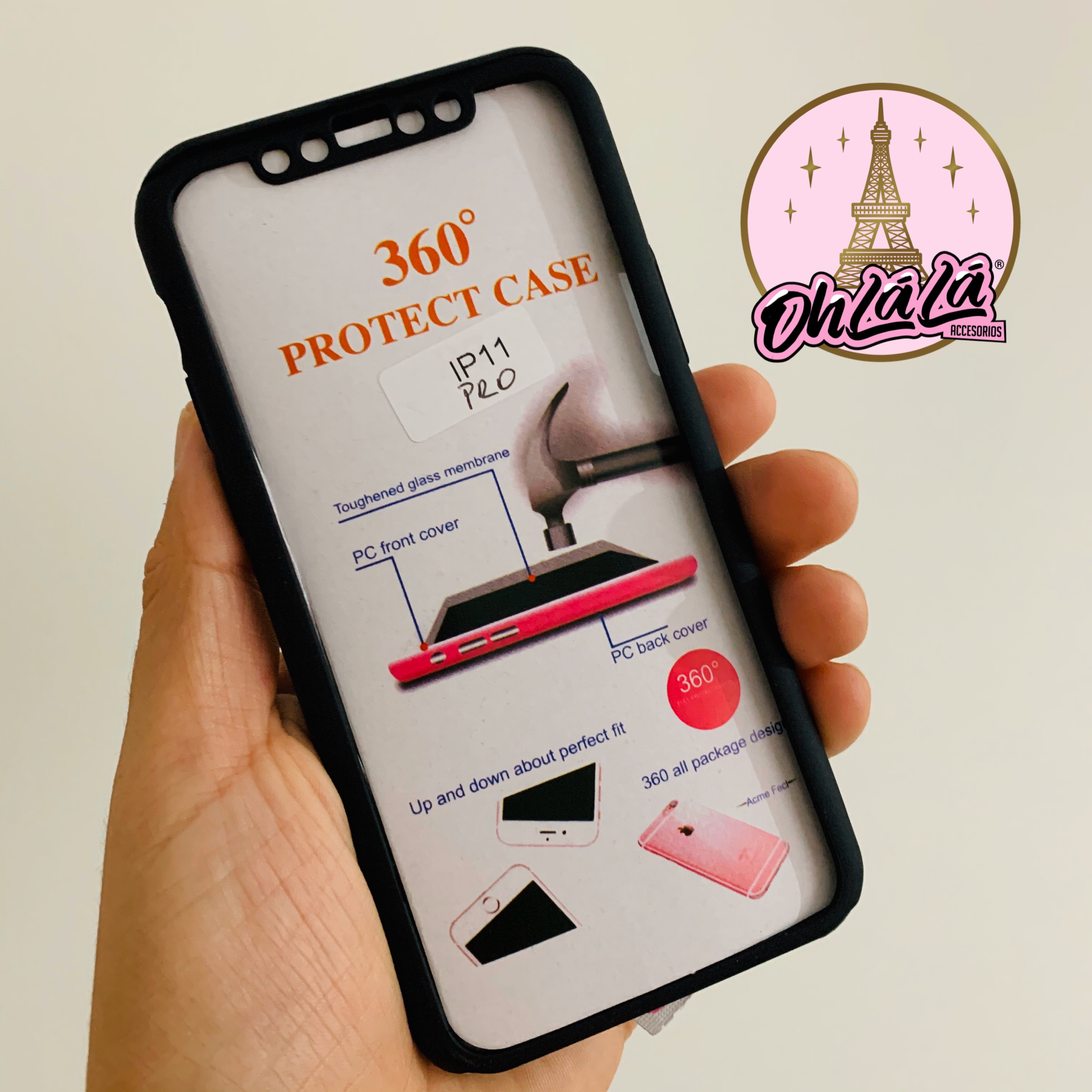 Carcasa 360 Negra iPhone 11 Pro