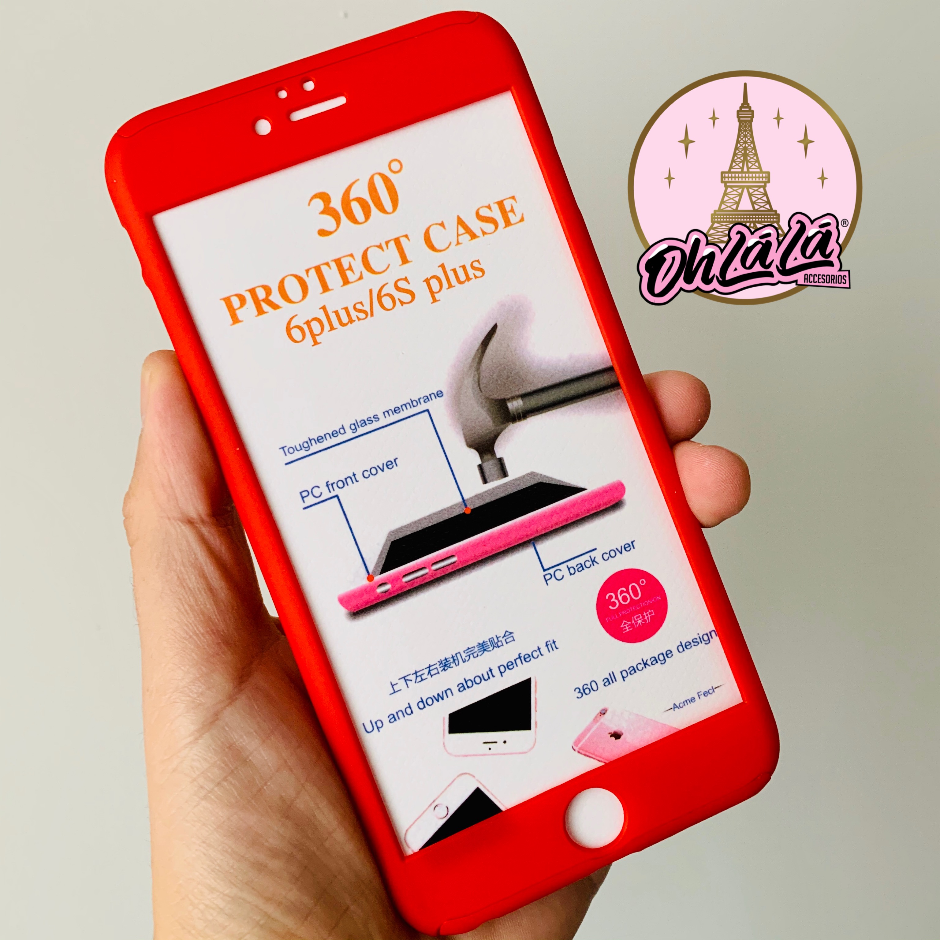 Carcasa 360 Roja 6 Plus/ 6s Plus