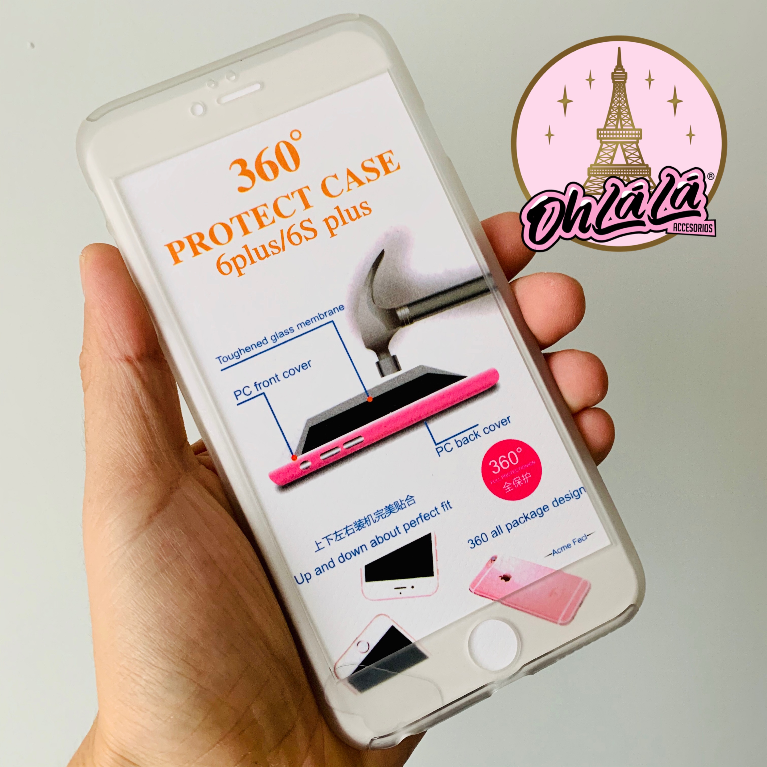 Carcasa 360 Transparente 6 Plus/6s Plus