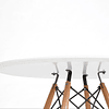 Mesa redonda blanca 80cm diámetro Eames