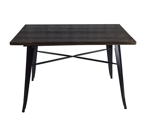 Mesa Tolix Rectangular Nogal 140x90cm