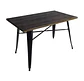 Mesa Tolix Rectangular Nogal 140x90cm - Miniatura 2