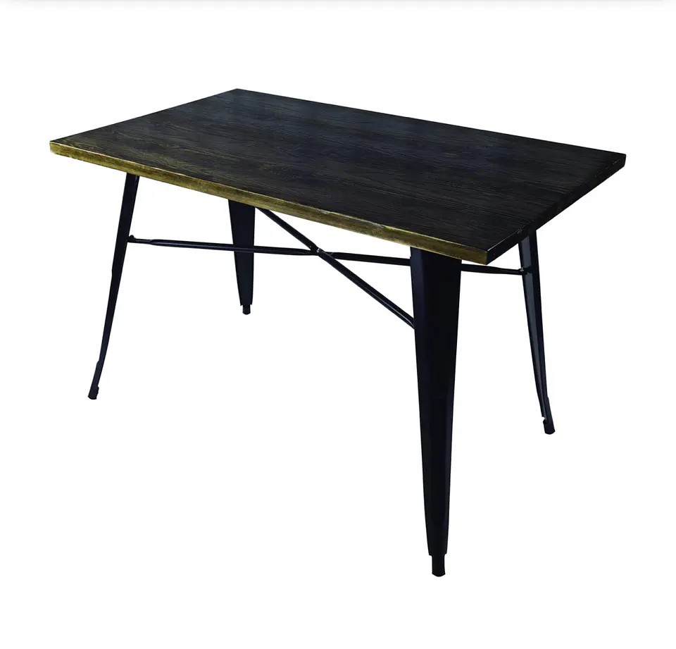 Mesa Tolix Rectangular Nogal 140x90cm 3